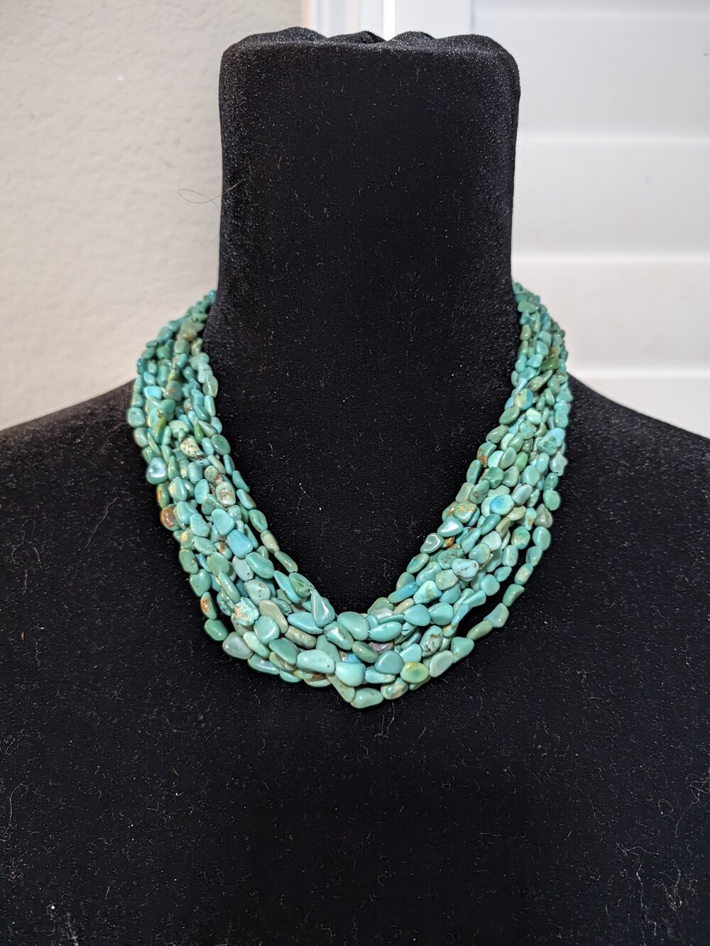 Multi-Strand Turquoise Bead Necklace - Women Jewelry